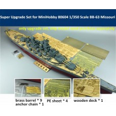 Набор фототравления CYE014A для модели корабля MiniHobby 80604 BB-63 Миссури