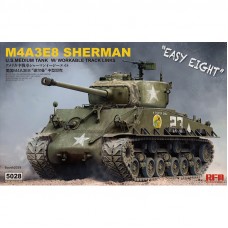 Сборная модель 1:35 RFM RM-5028 Американский средний танк M4A3E8 Sherman с рабочими траками